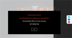 Desktop Screenshot of devinesound.com.br