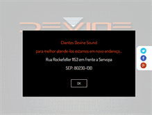 Tablet Screenshot of devinesound.com.br